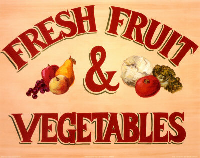 Signfreshfruitvegetables